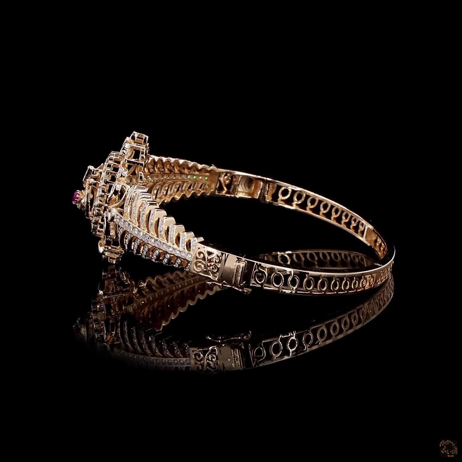 Ruby Diamond Bracelet in 18KT Rose Gold