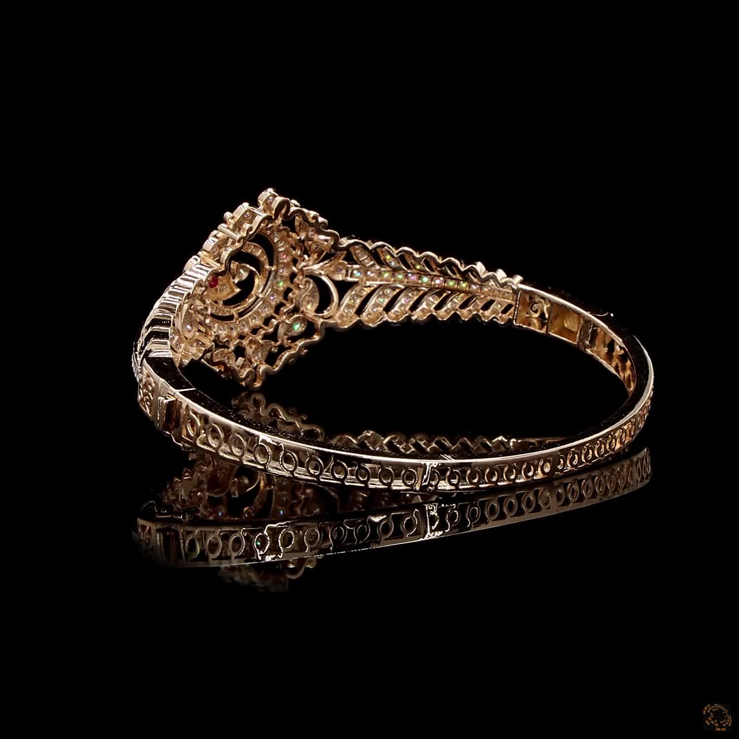 Ruby Diamond Bracelet in 18KT Rose Gold