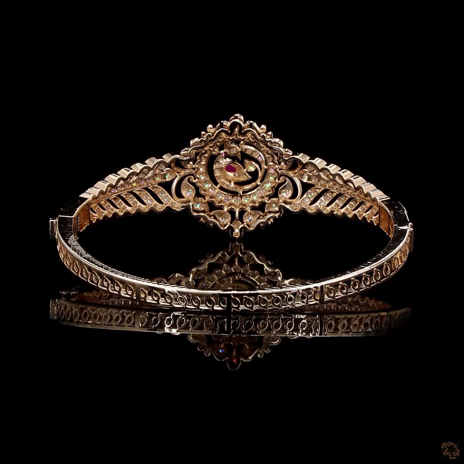 Ruby Diamond Bracelet in 18KT Rose Gold