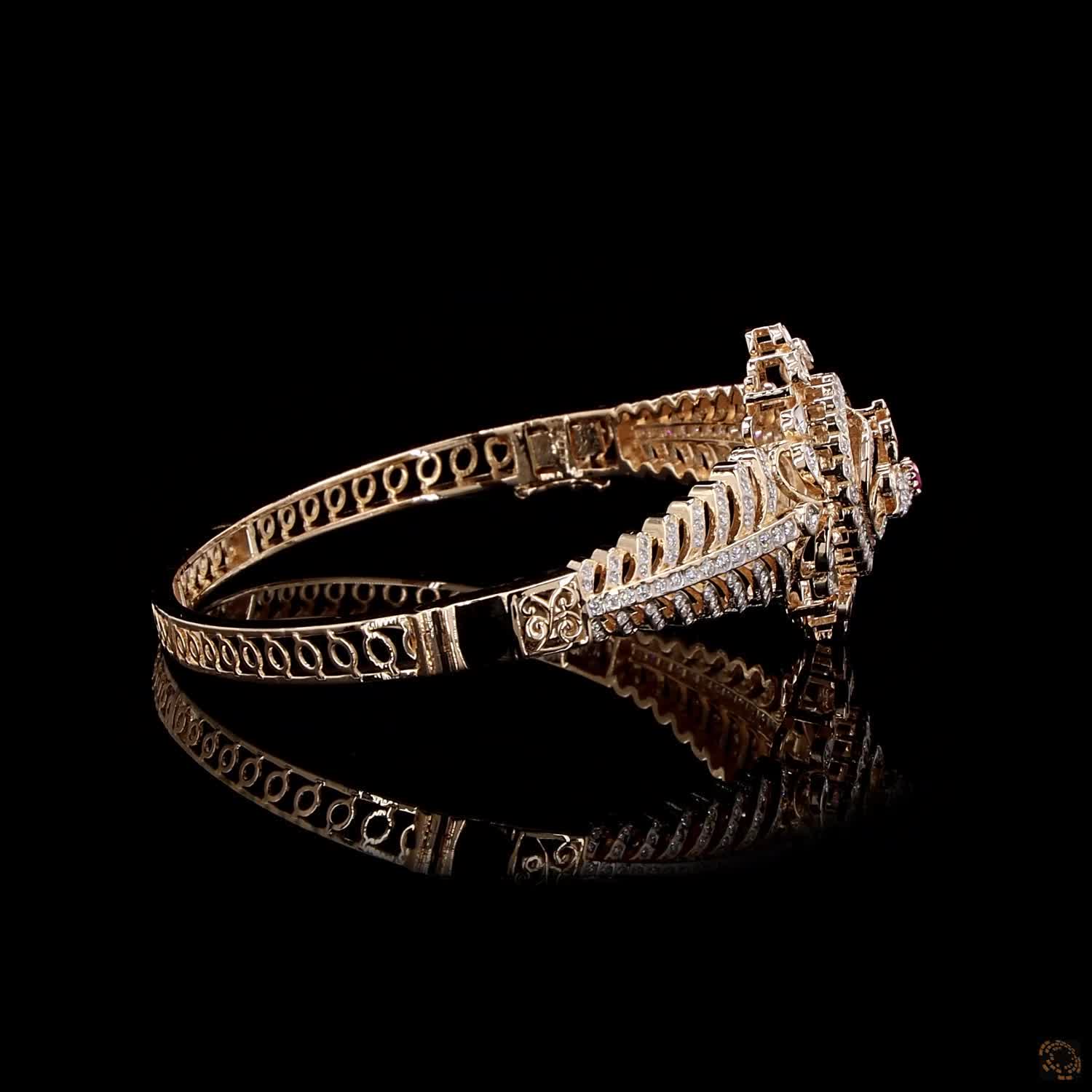 Ruby Diamond Bracelet in 18KT Rose Gold