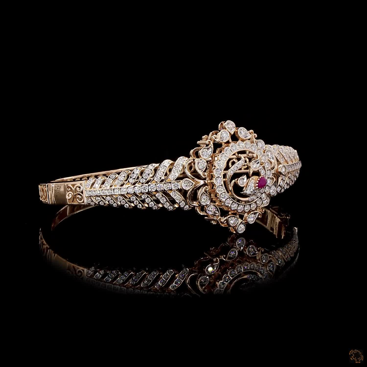 Ruby Diamond Bracelet in 18KT Rose Gold