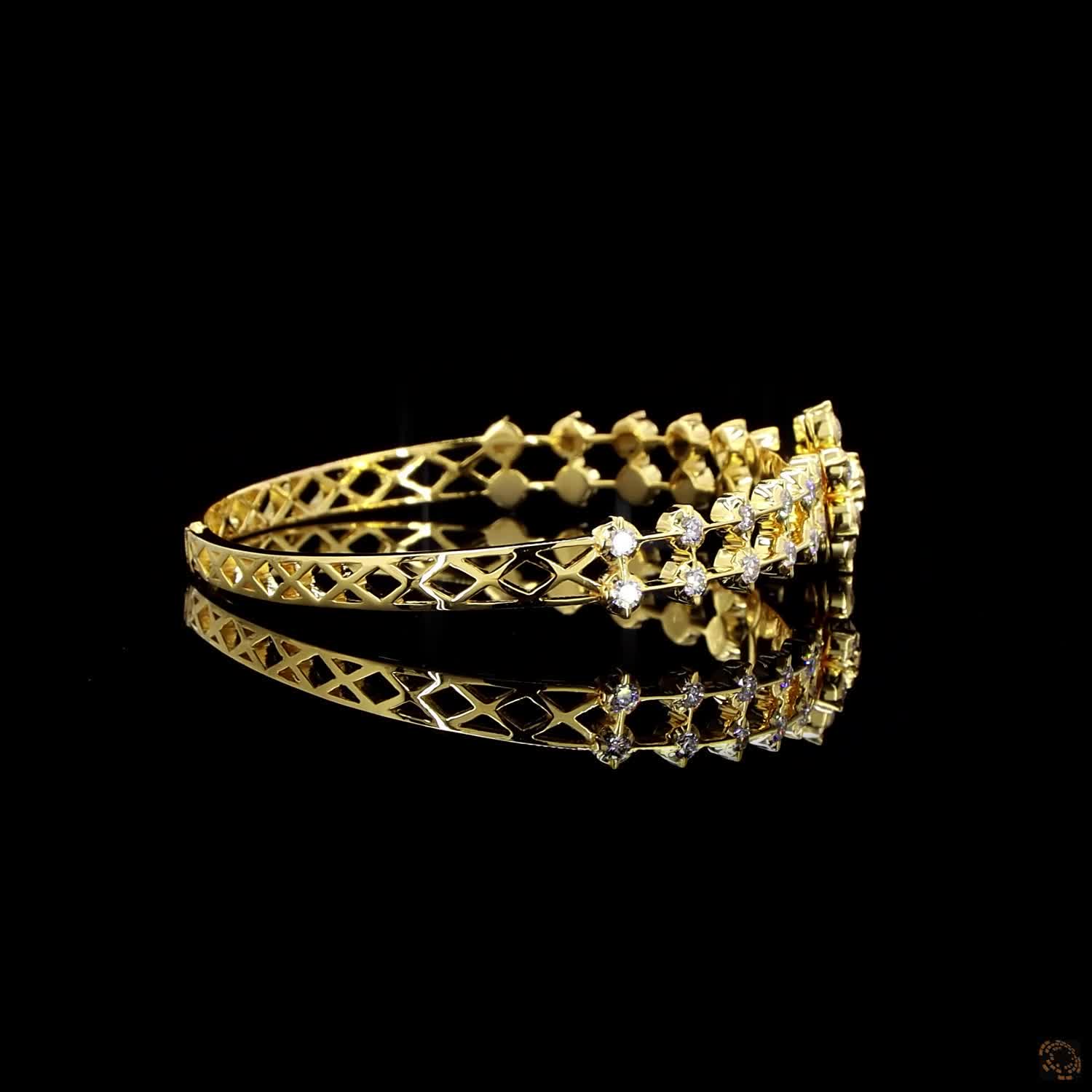 Diamond Bracelet in 18KT Yellow Gold