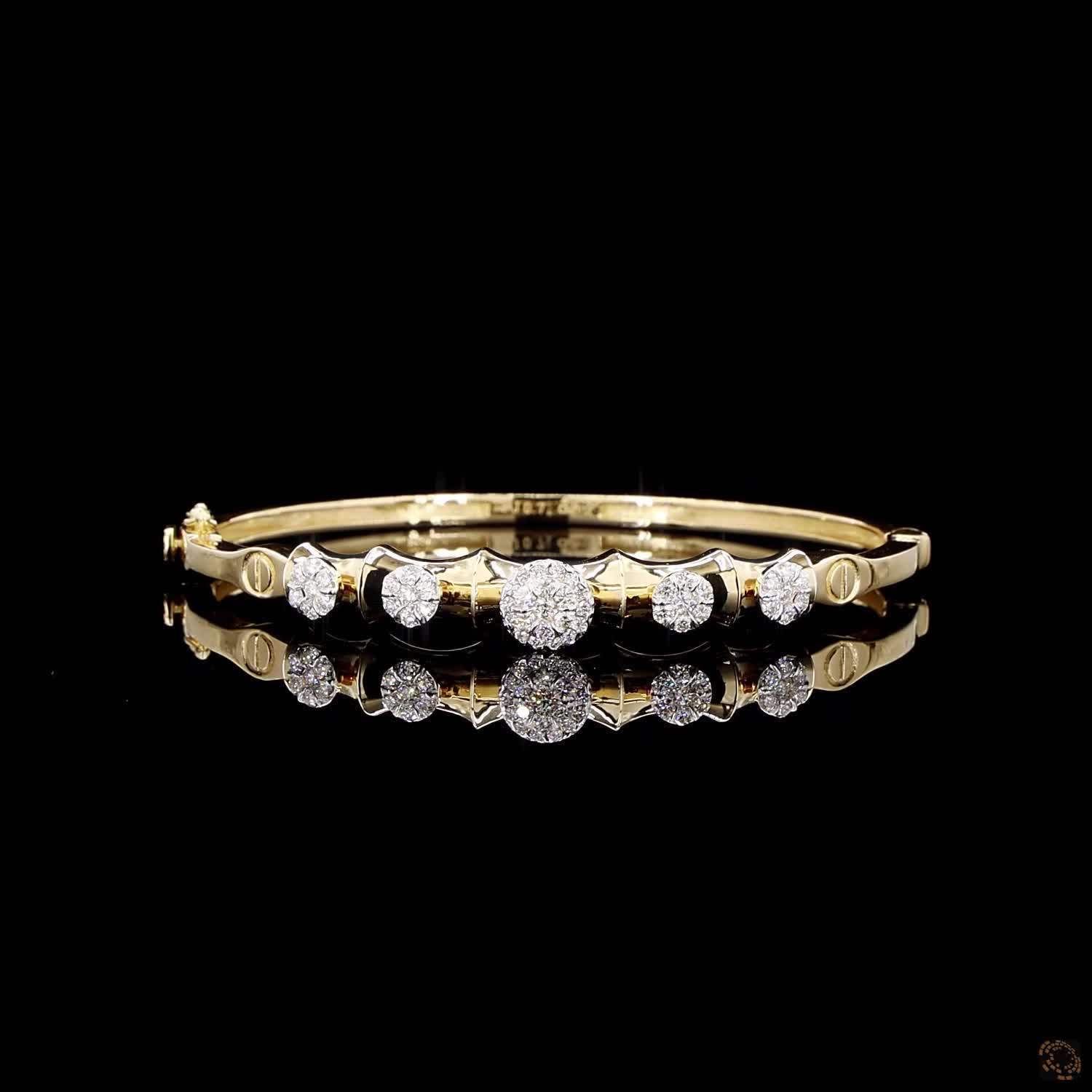 Diamond Bracelet in 18KT Yellow Gold
