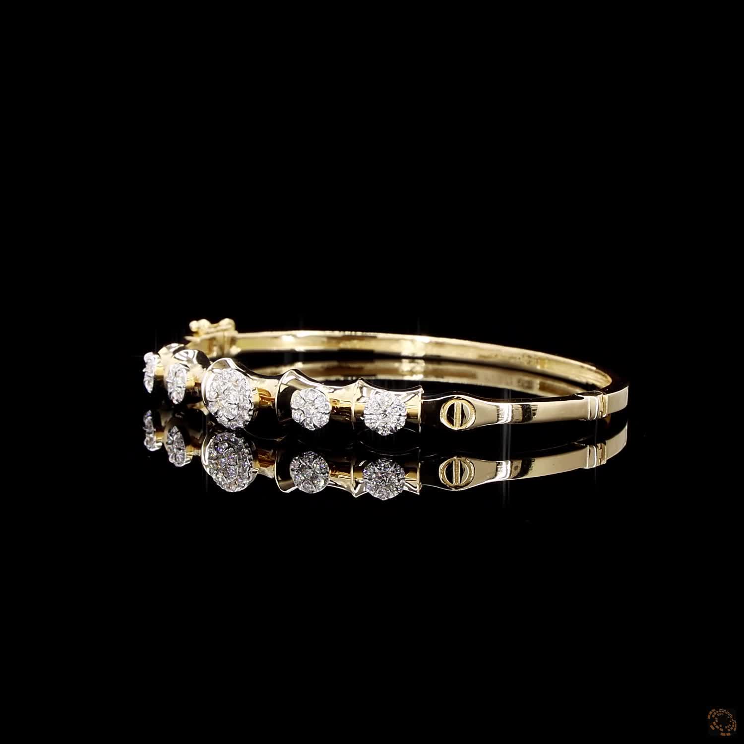 Diamond Bracelet in 18KT Yellow Gold