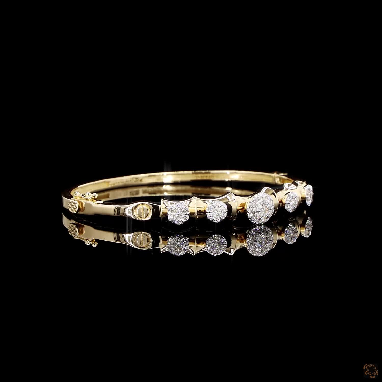 Diamond Bracelet in 18KT Yellow Gold