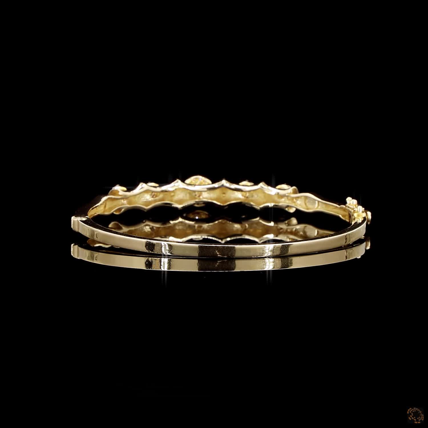 Diamond Bracelet in 18KT Yellow Gold