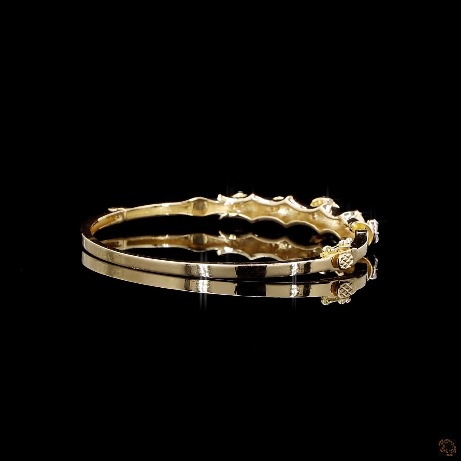 Diamond Bracelet in 18KT Yellow Gold