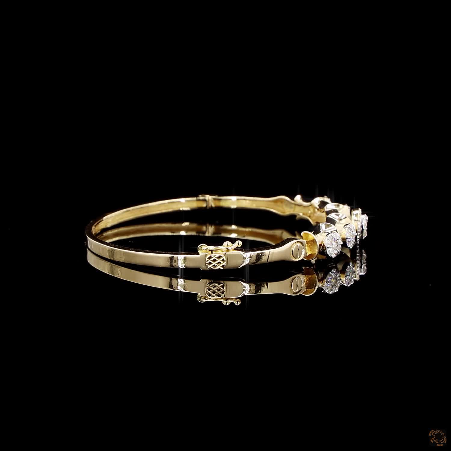 Diamond Bracelet in 18KT Yellow Gold