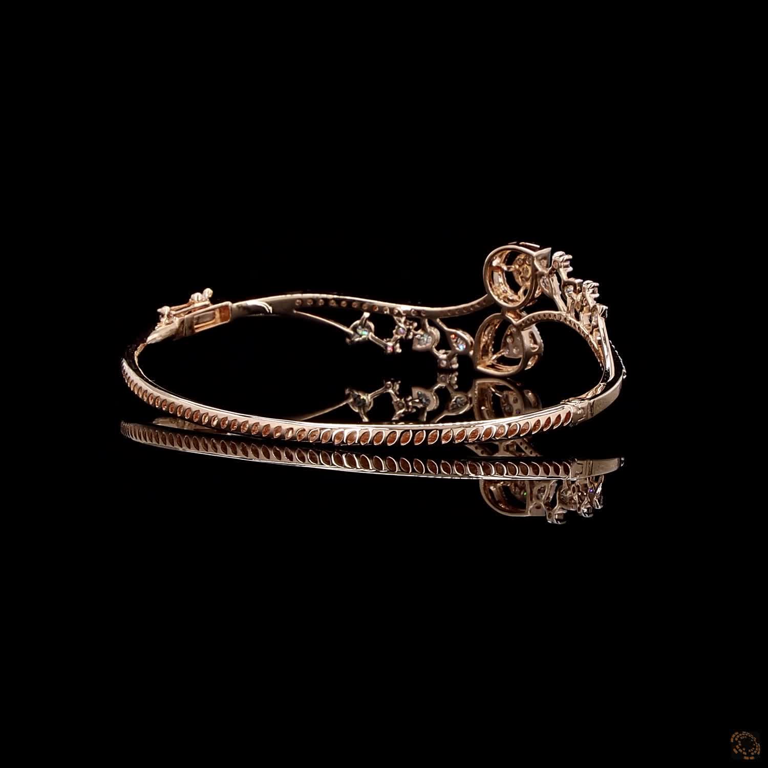 Diamond Bracelet in 18KT Yellow Gold