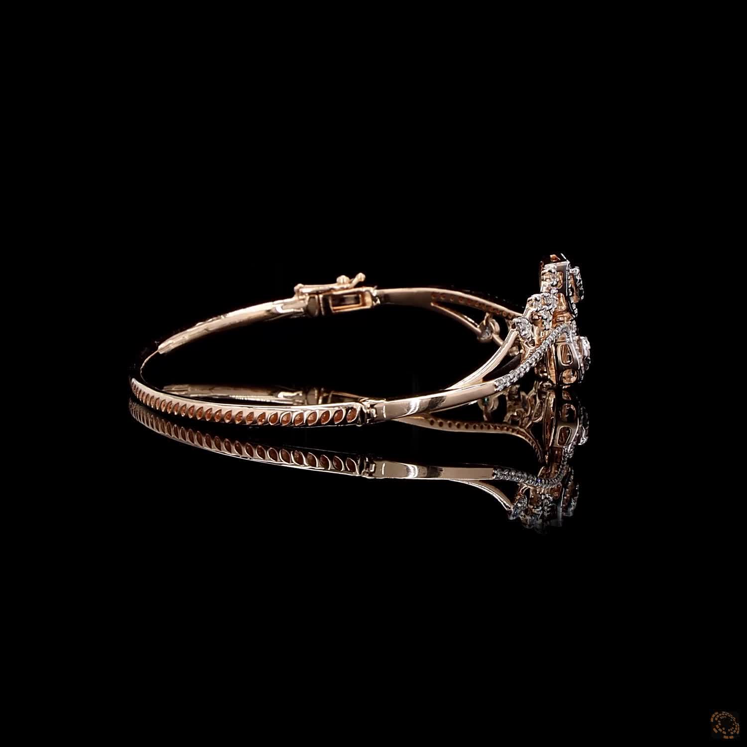 Diamond Bracelet in 18KT Yellow Gold