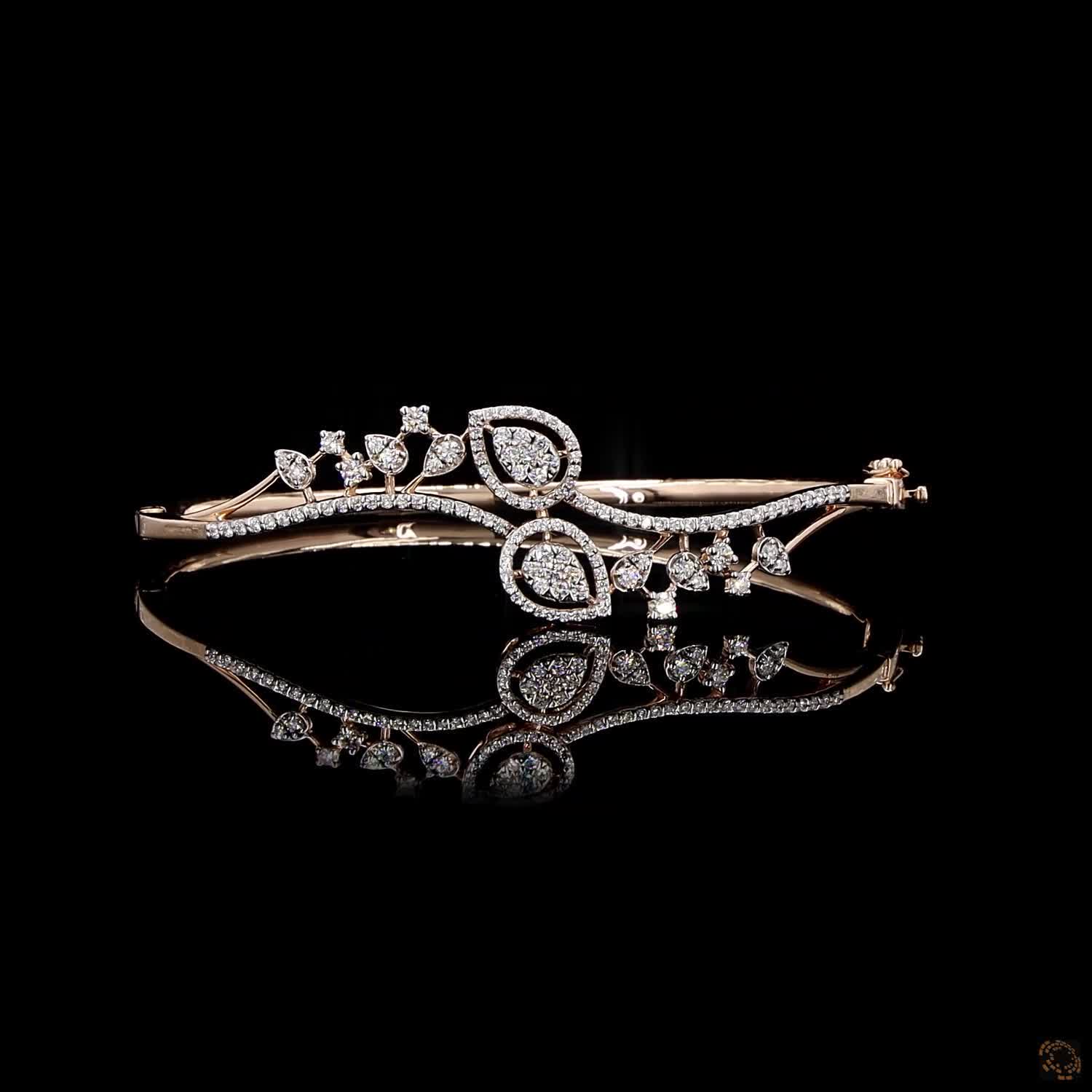Diamond Bracelet in 18KT Yellow Gold