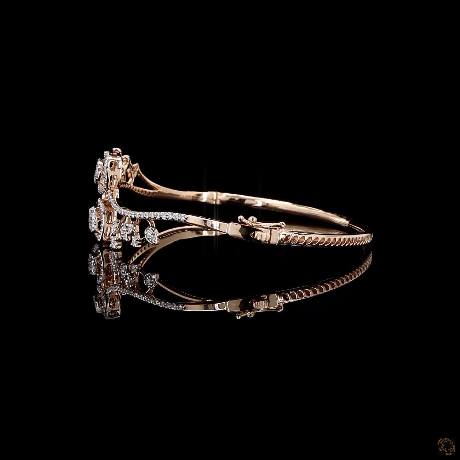 Diamond Bracelet in 18KT Yellow Gold