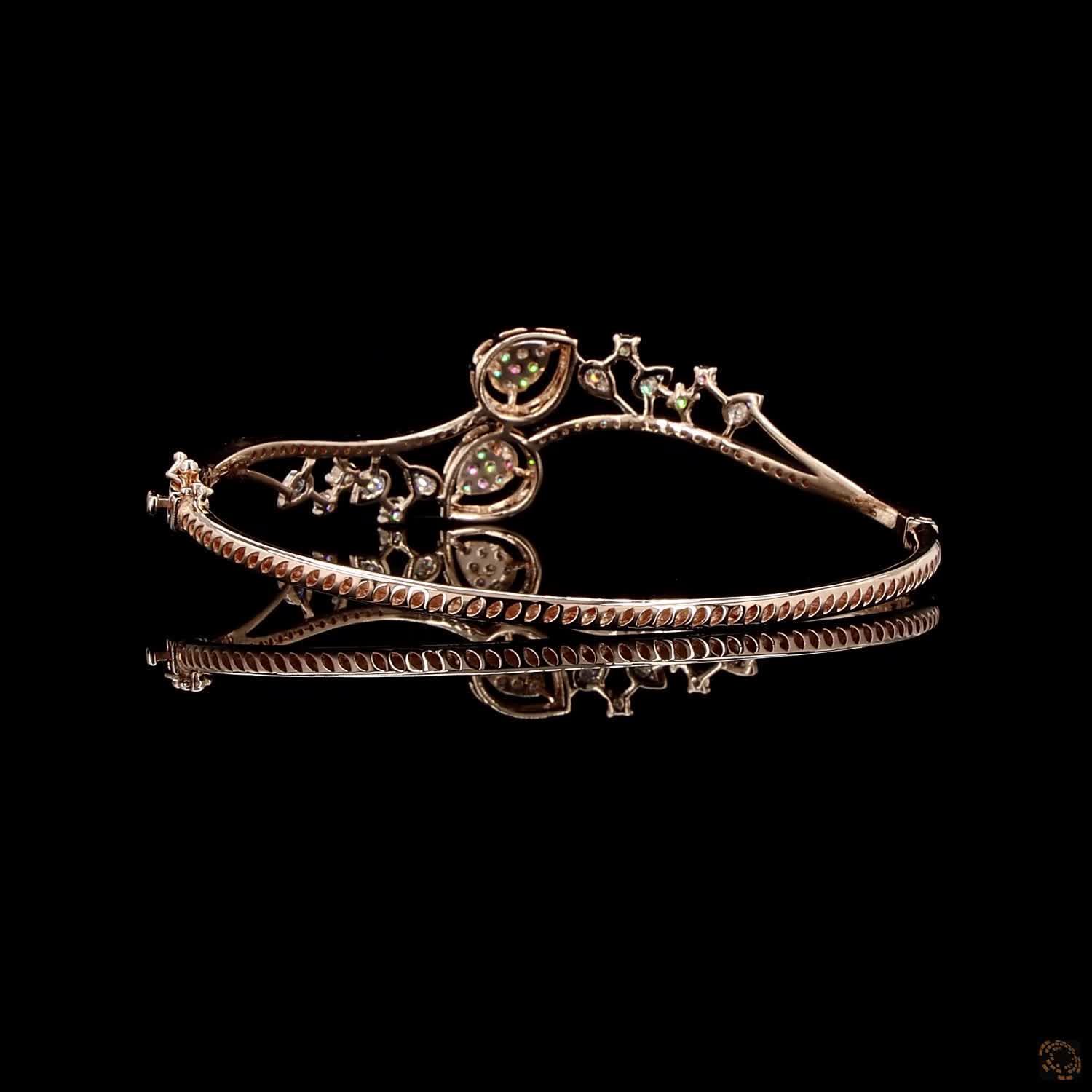 Diamond Bracelet in 18KT Yellow Gold