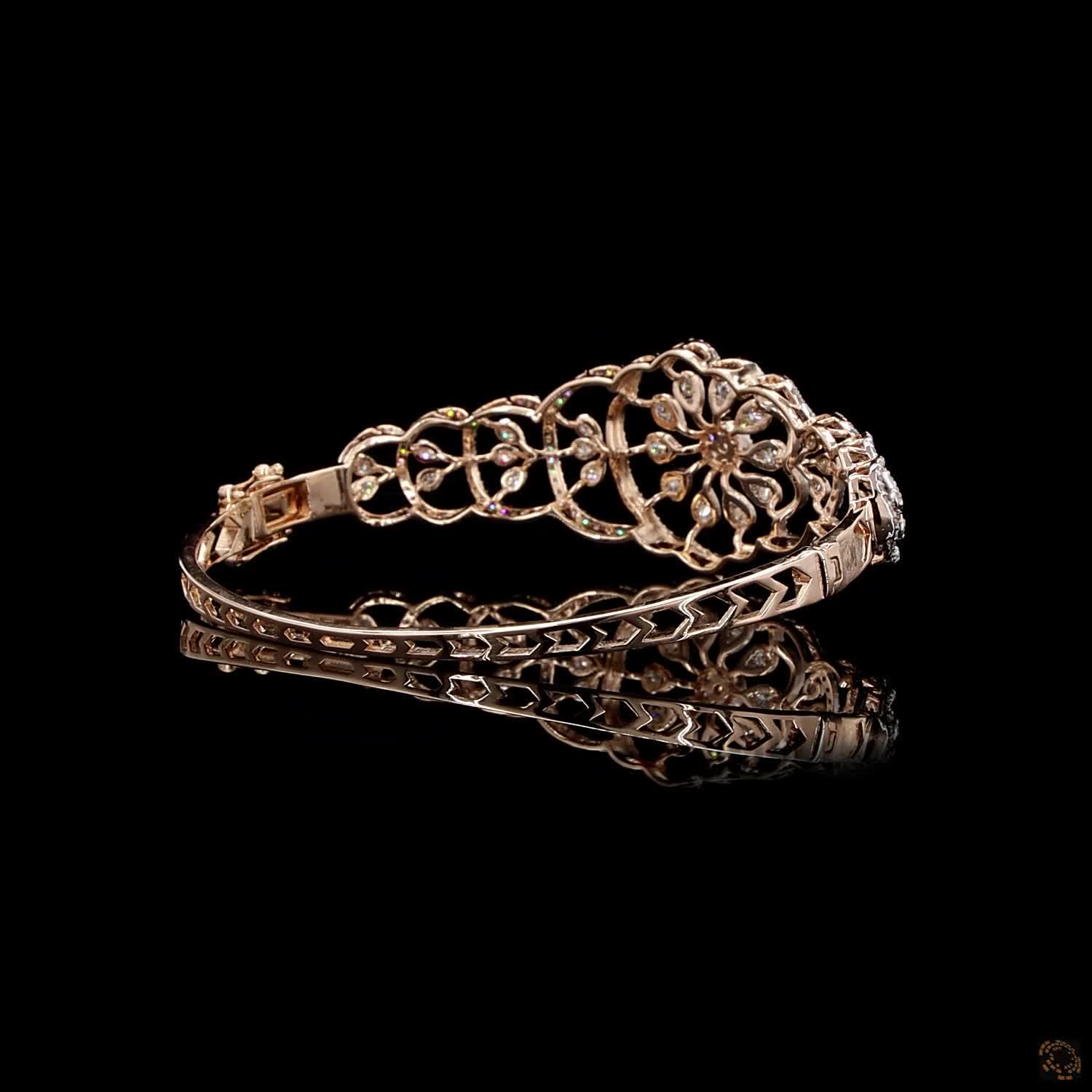 Diamond Bracelet in 18KT Yellow Gold