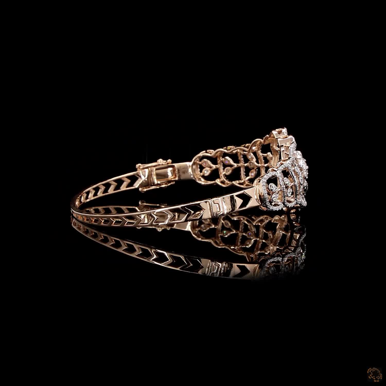 Diamond Bracelet in 18KT Yellow Gold