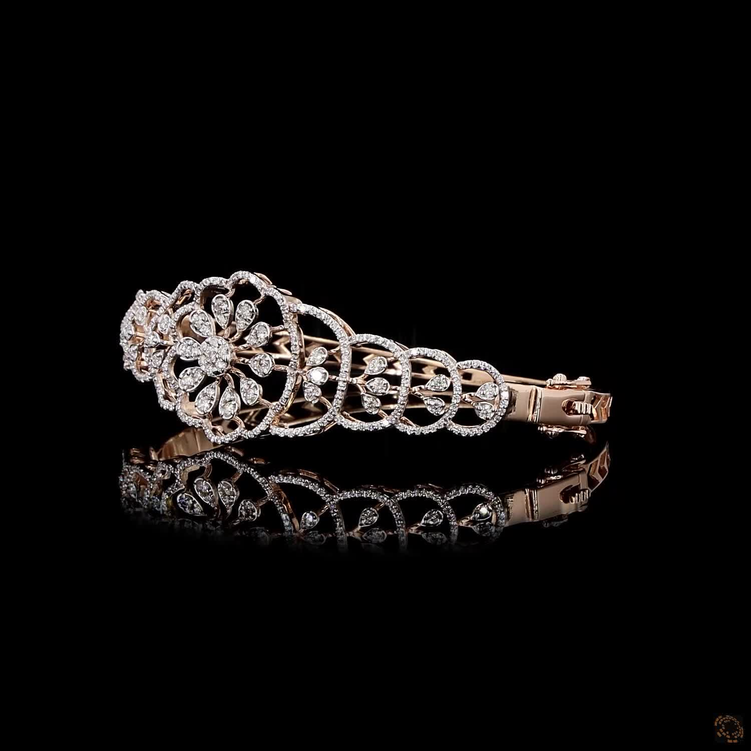 Diamond Bracelet in 18KT Yellow Gold