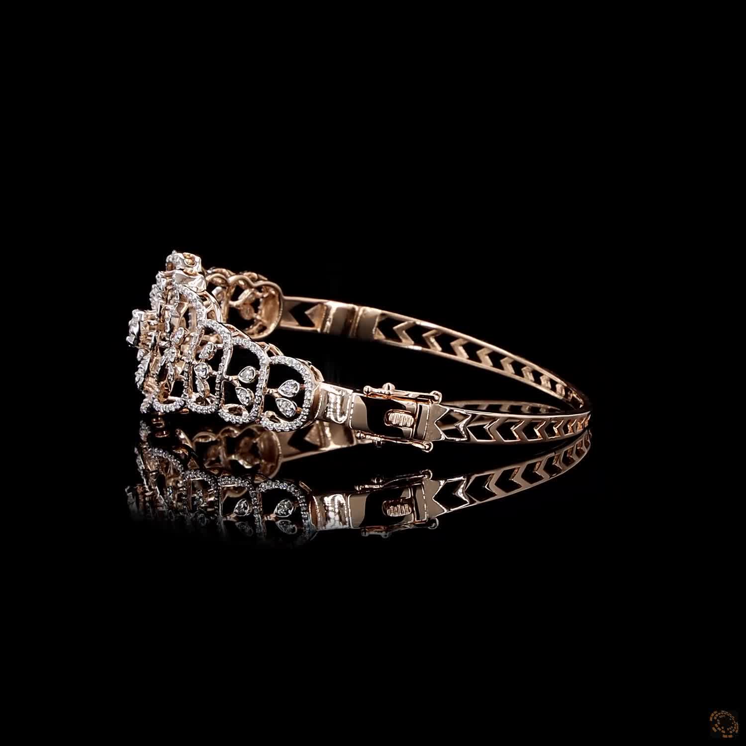 Diamond Bracelet in 18KT Yellow Gold