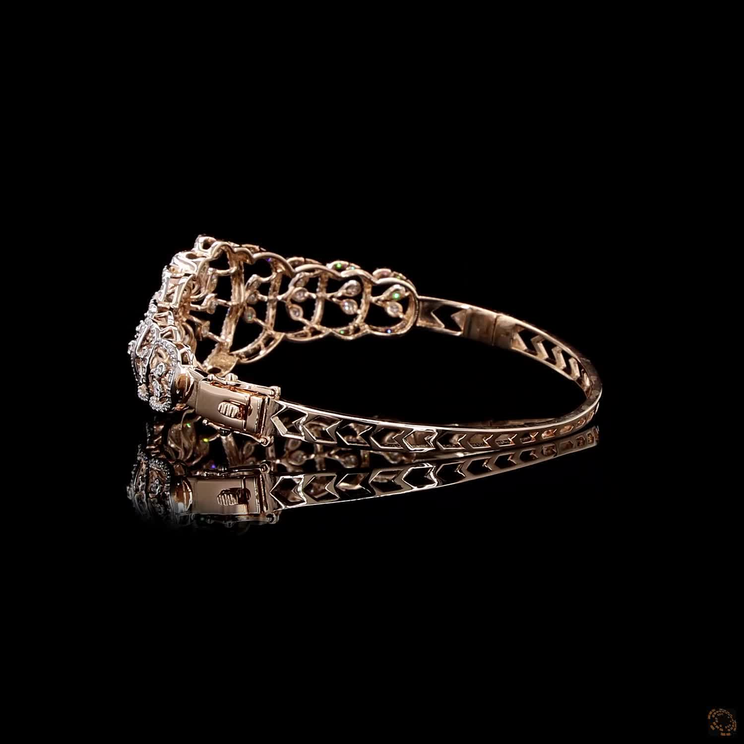 Diamond Bracelet in 18KT Yellow Gold