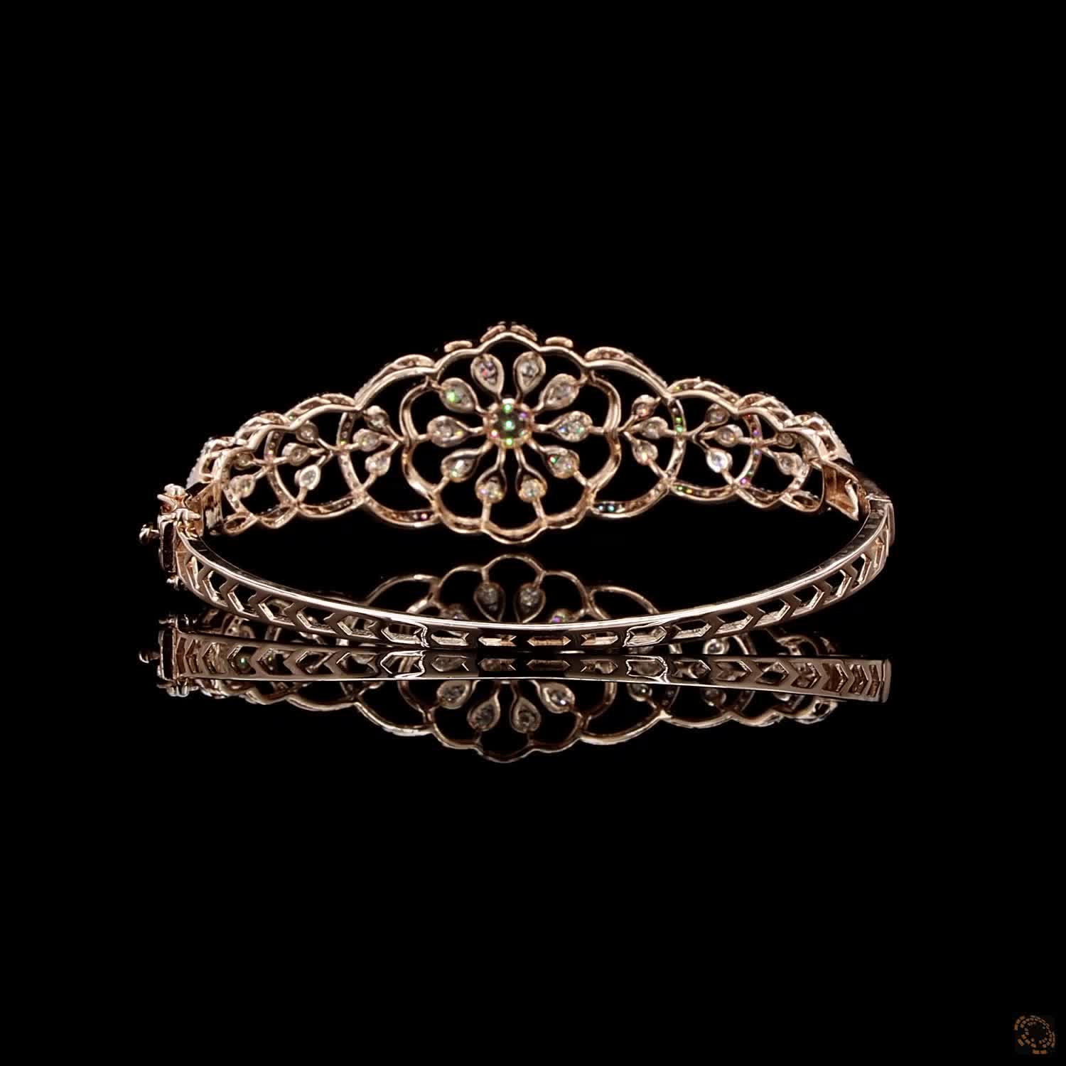 Diamond Bracelet in 18KT Yellow Gold