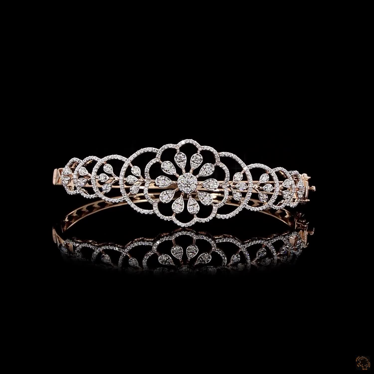 Diamond Bracelet in 18KT Yellow Gold