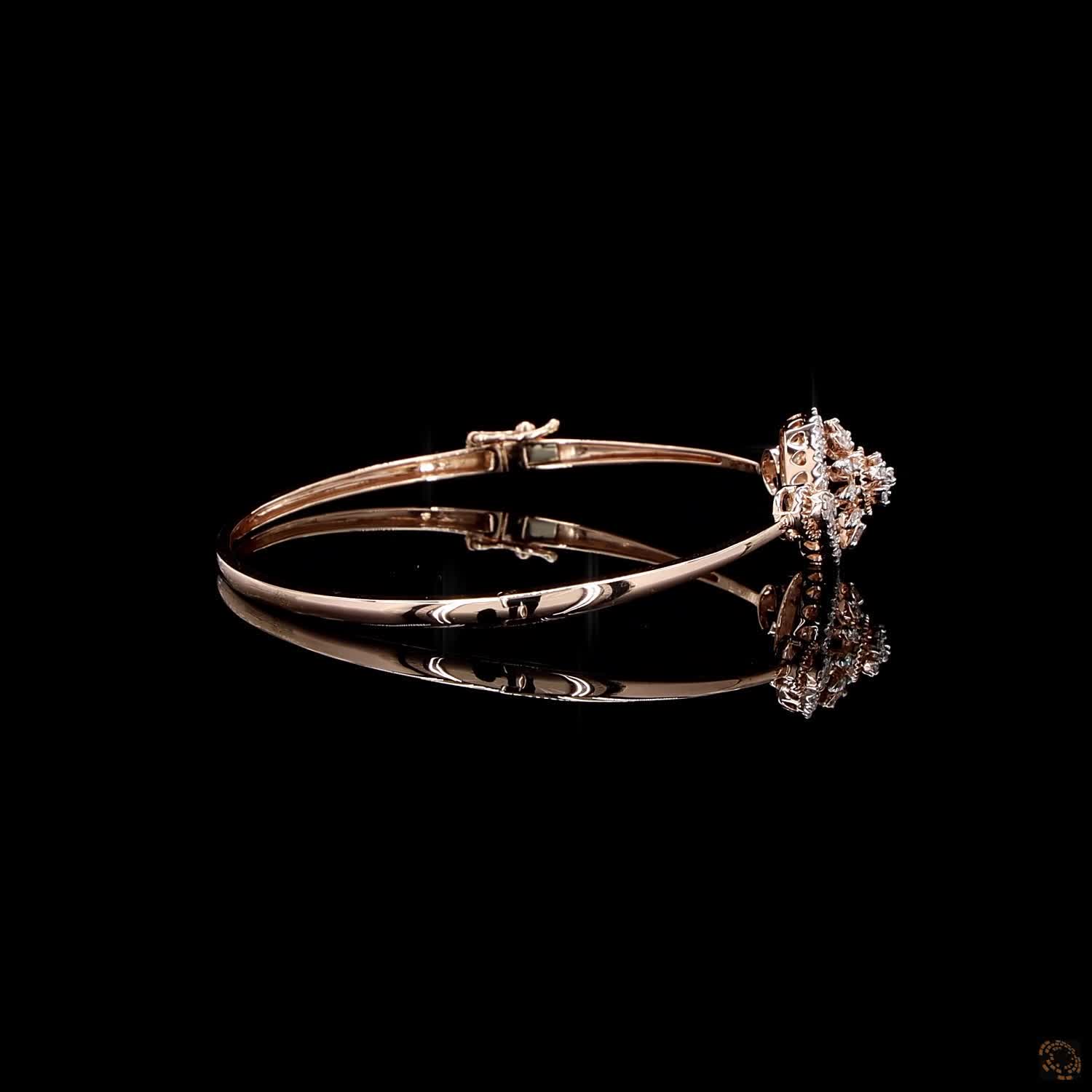 Diamond Bracelet in 18KT Rose Gold