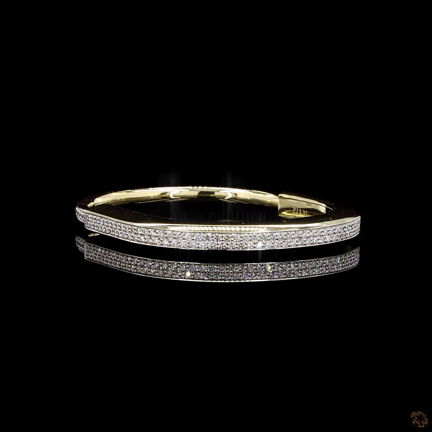 Diamond Bracelet in 18KT Yellow Gold