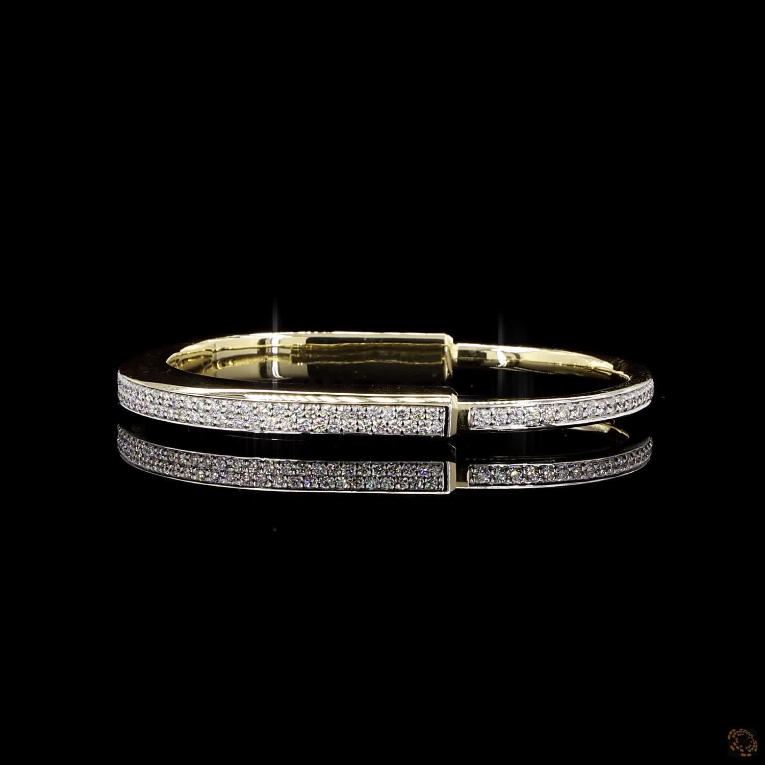 Diamond Bracelet in 18KT Yellow Gold