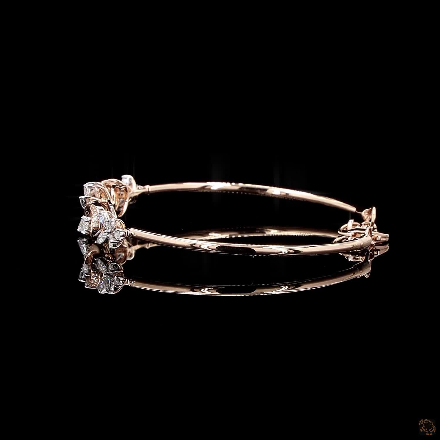 Diamond Bracelet in 18KT Rose Gold