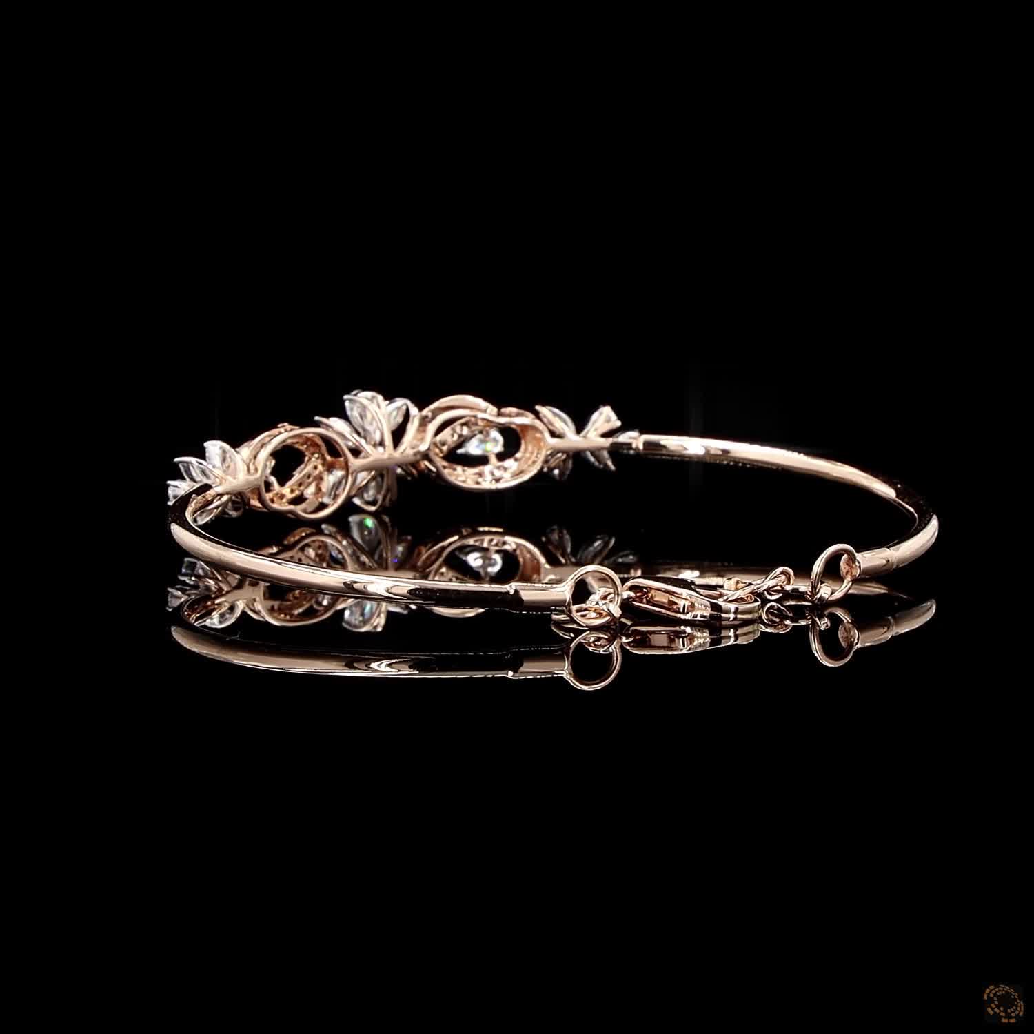 Diamond Bracelet in 18KT Rose Gold