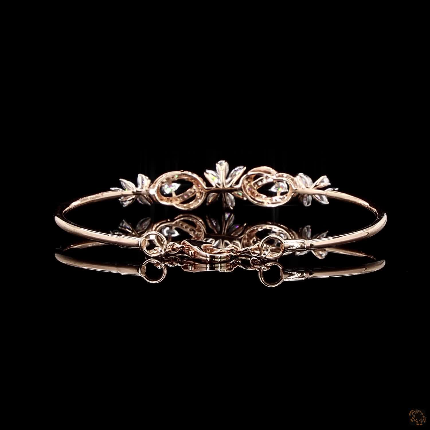 Diamond Bracelet in 18KT Rose Gold