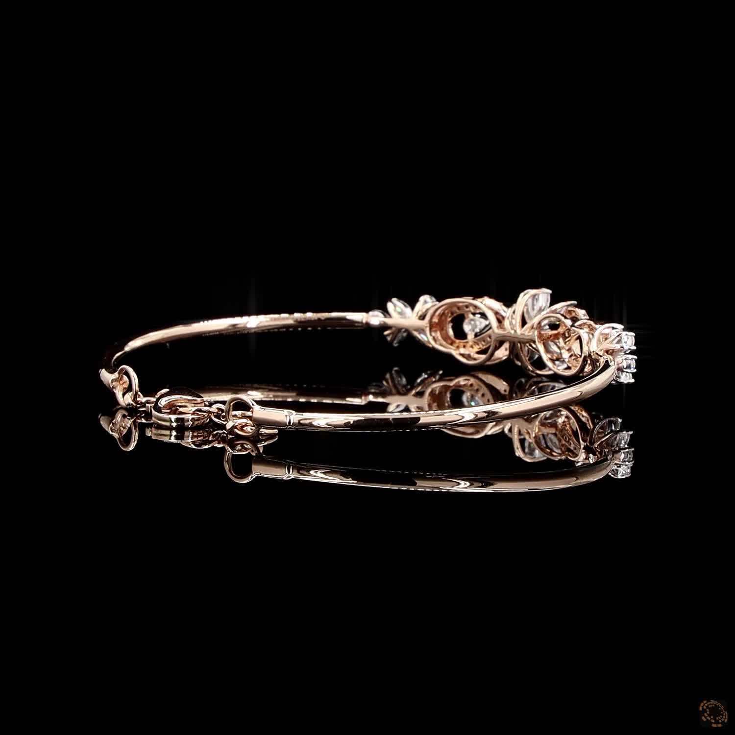 Diamond Bracelet in 18KT Rose Gold