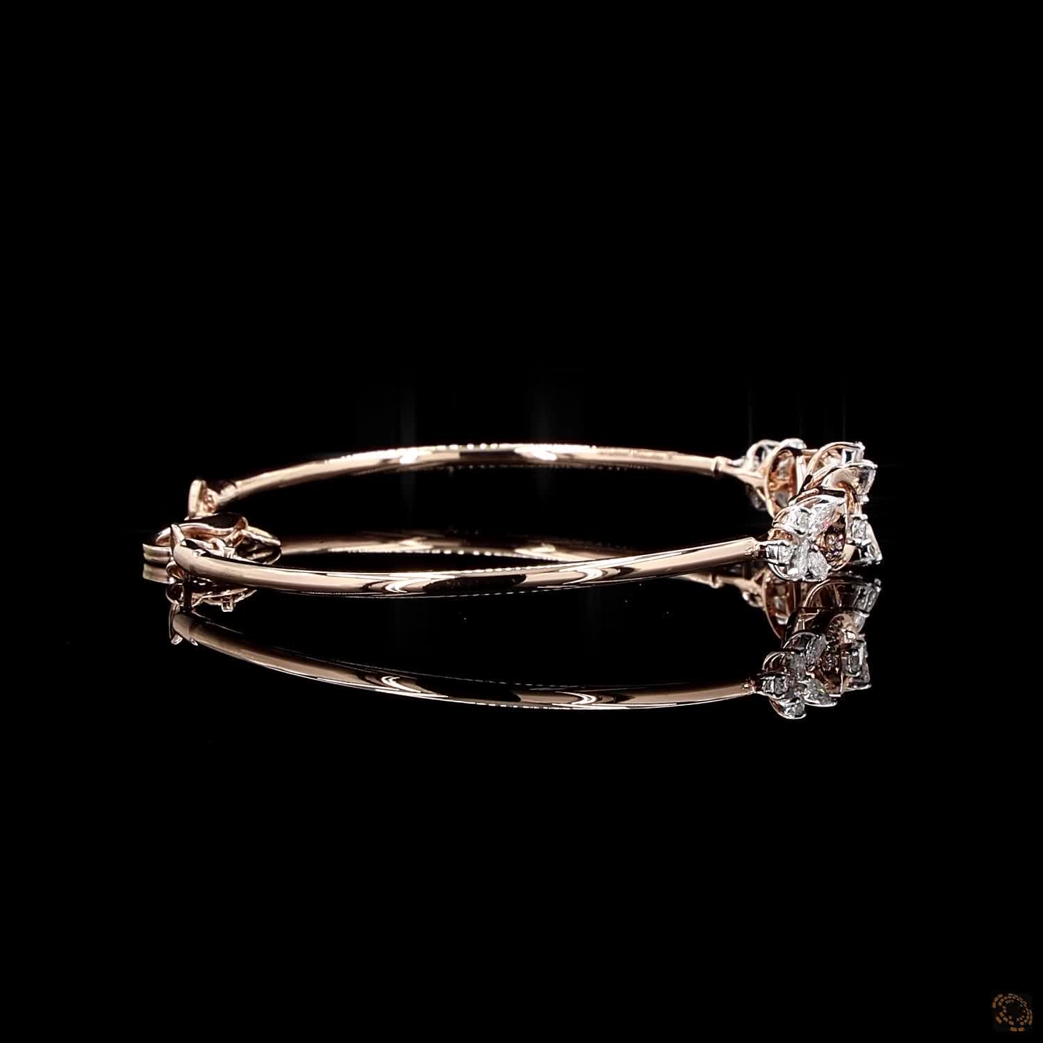 Diamond Bracelet in 18KT Rose Gold