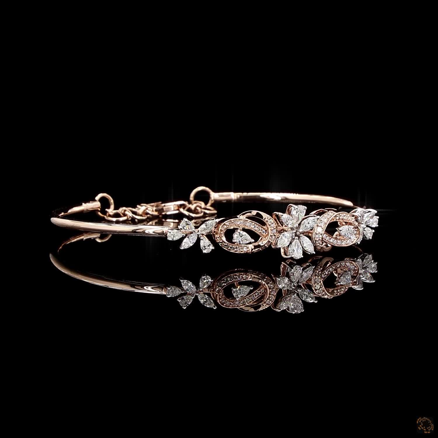 Diamond Bracelet in 18KT Rose Gold