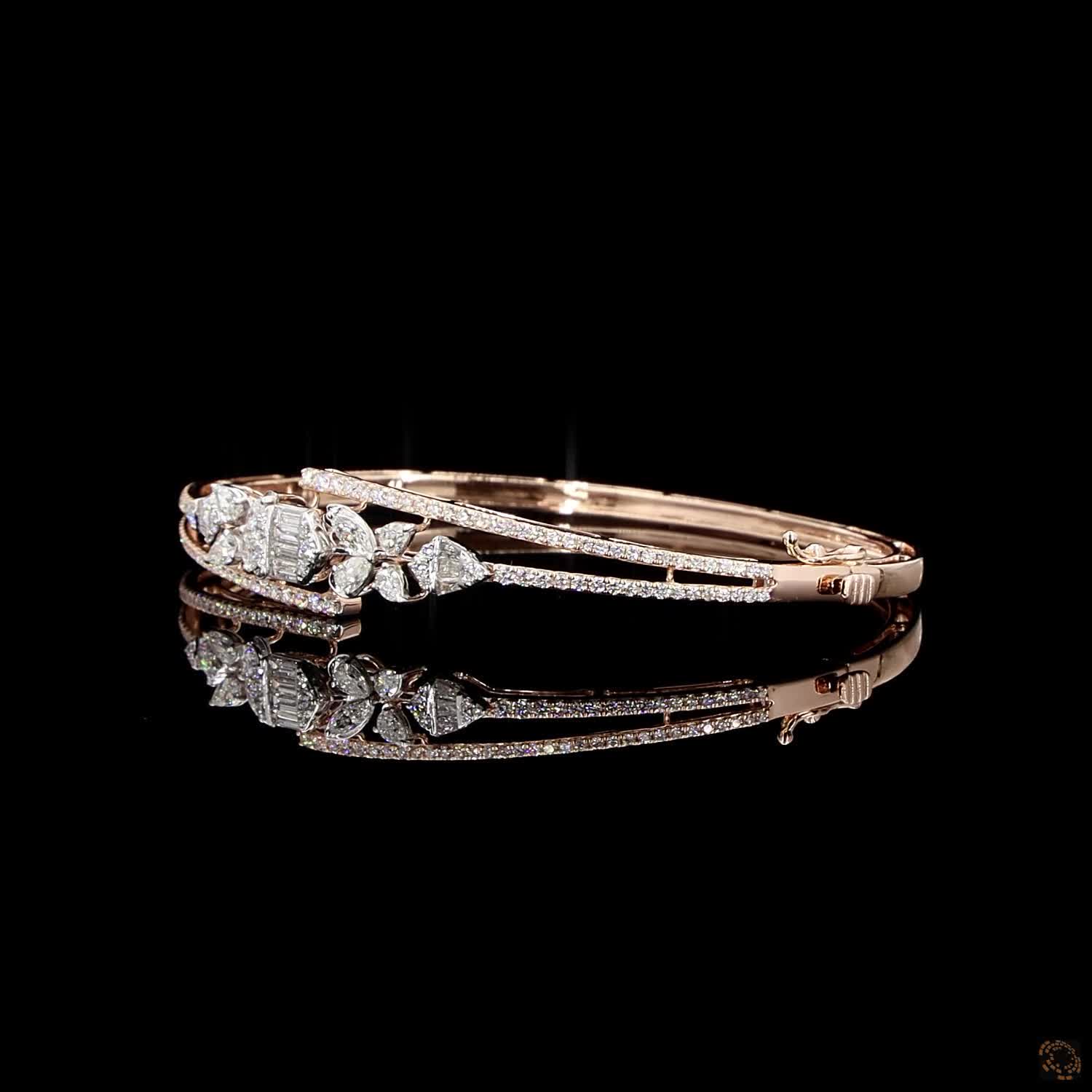 Diamond Bracelet in 18KT Rose Gold