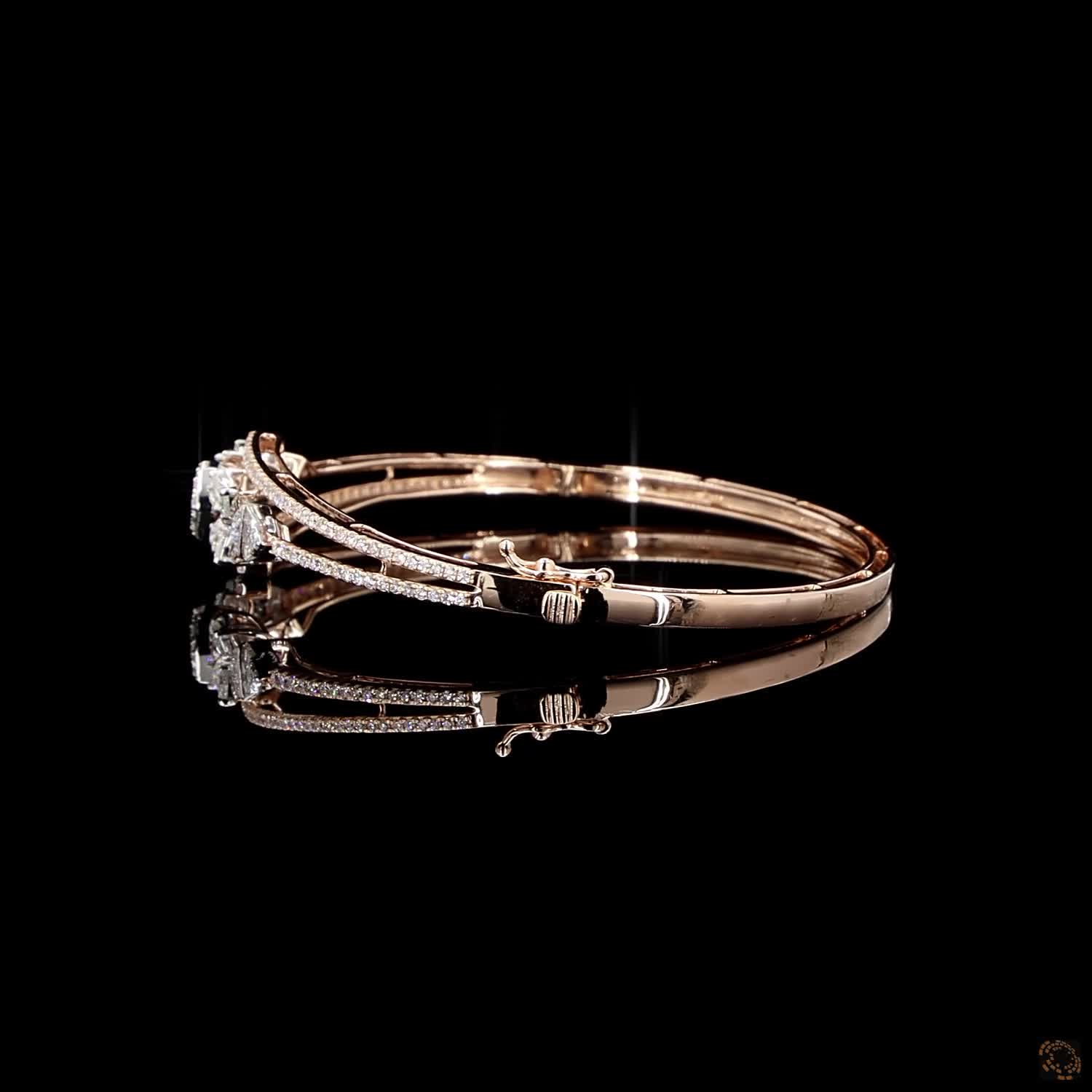 Diamond Bracelet in 18KT Rose Gold