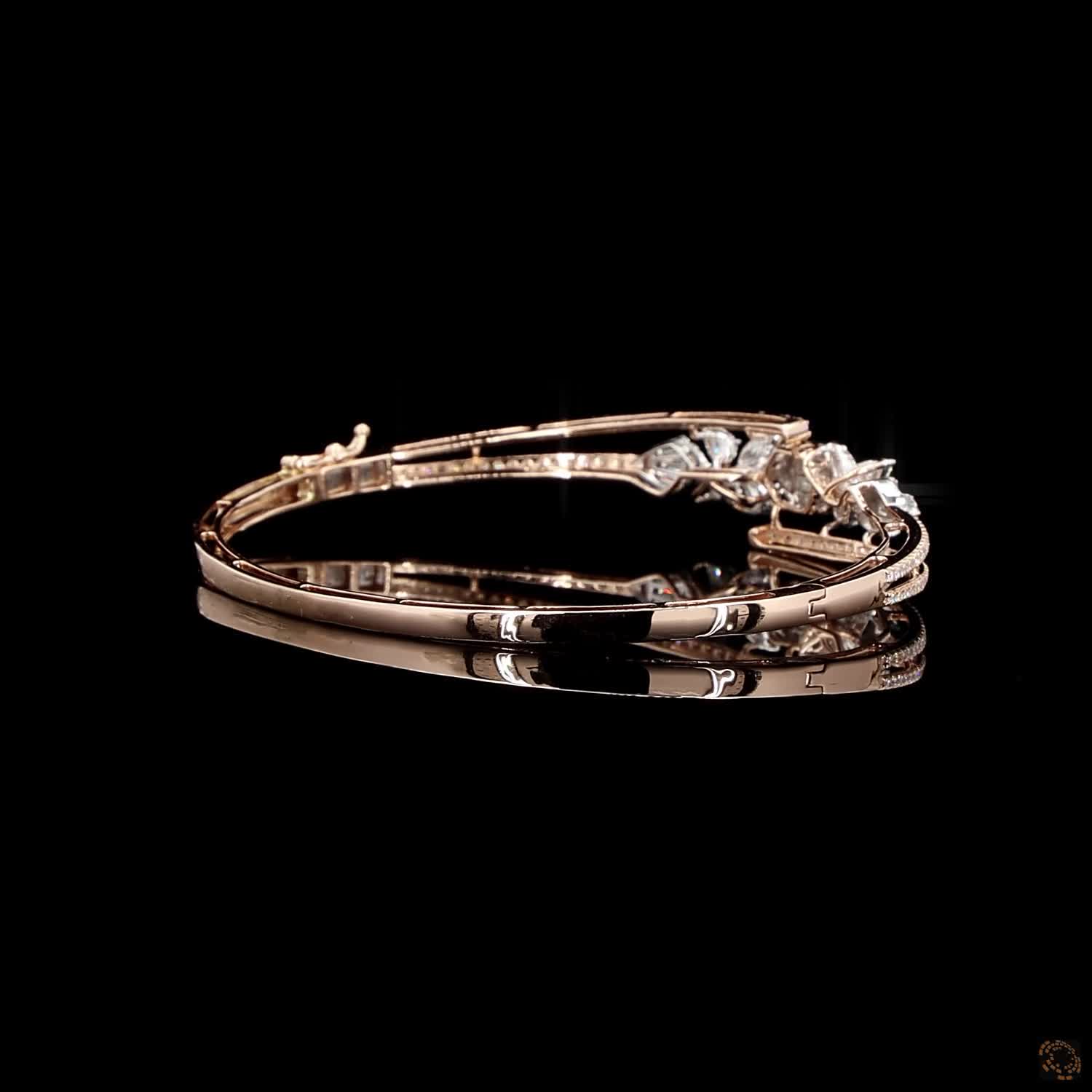 Diamond Bracelet in 18KT Rose Gold