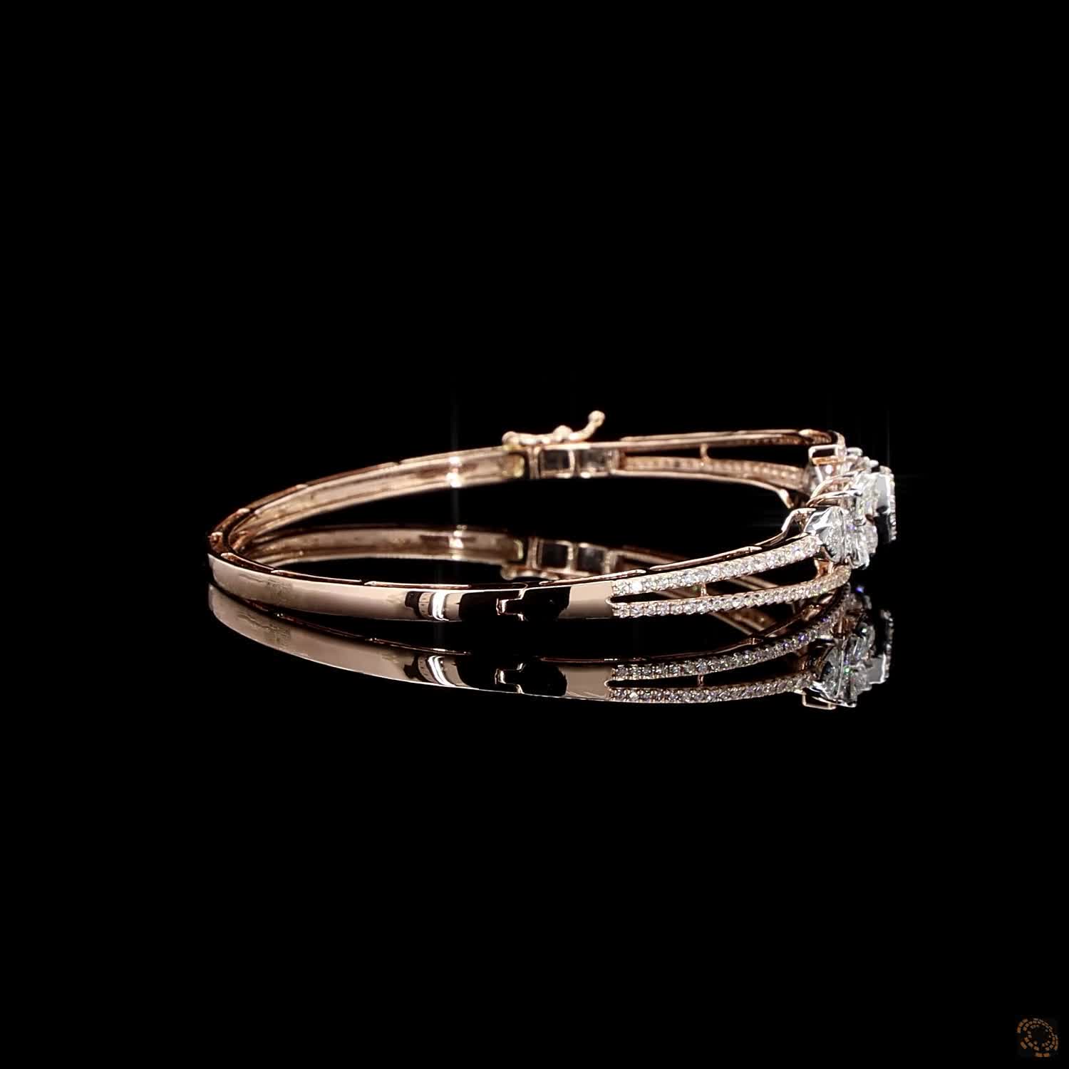 Diamond Bracelet in 18KT Rose Gold