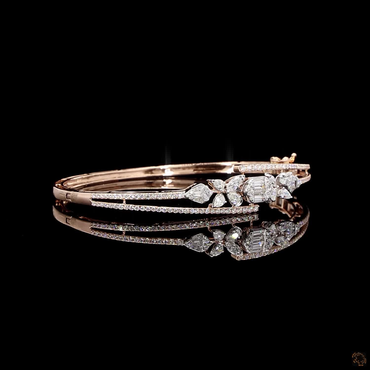 Diamond Bracelet in 18KT Rose Gold