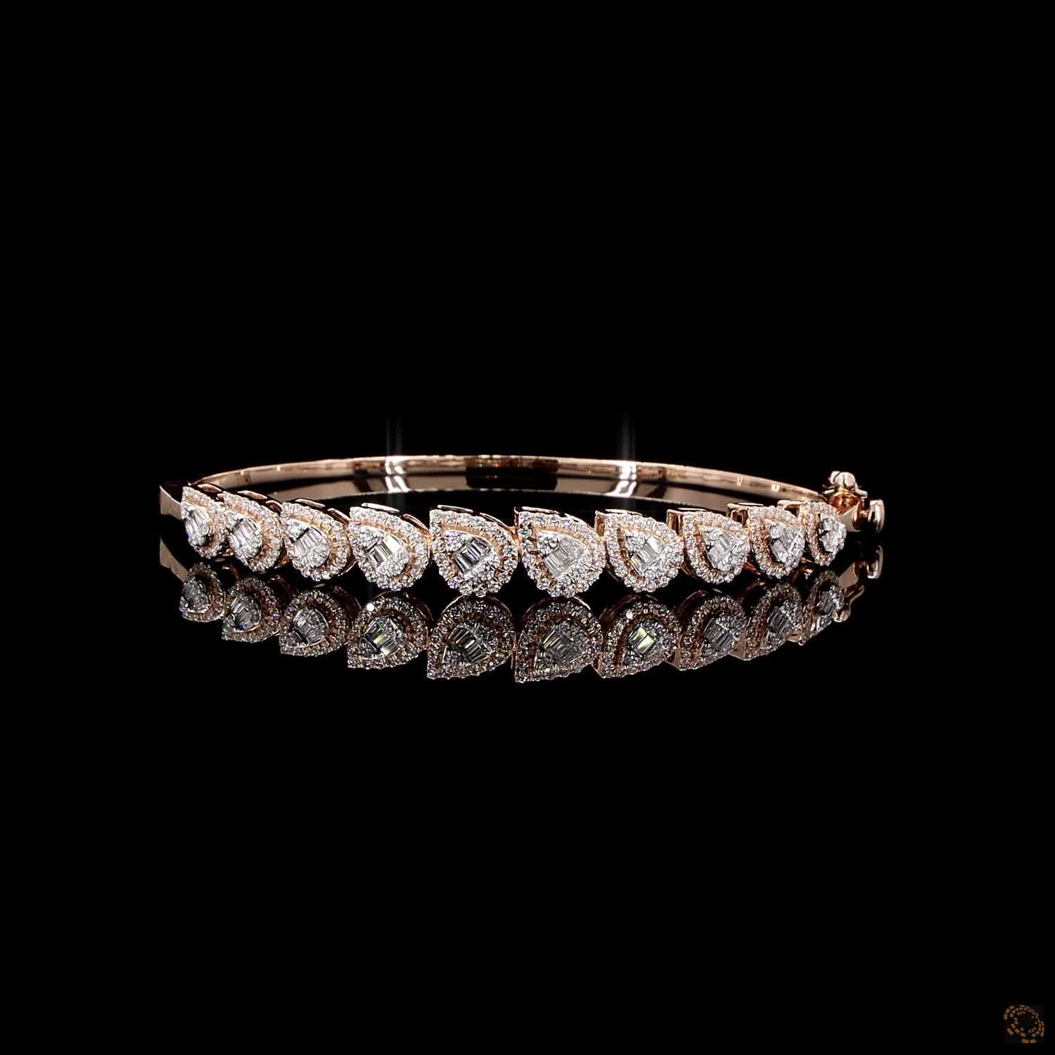 Diamond Bracelet in 18KT Rose Gold