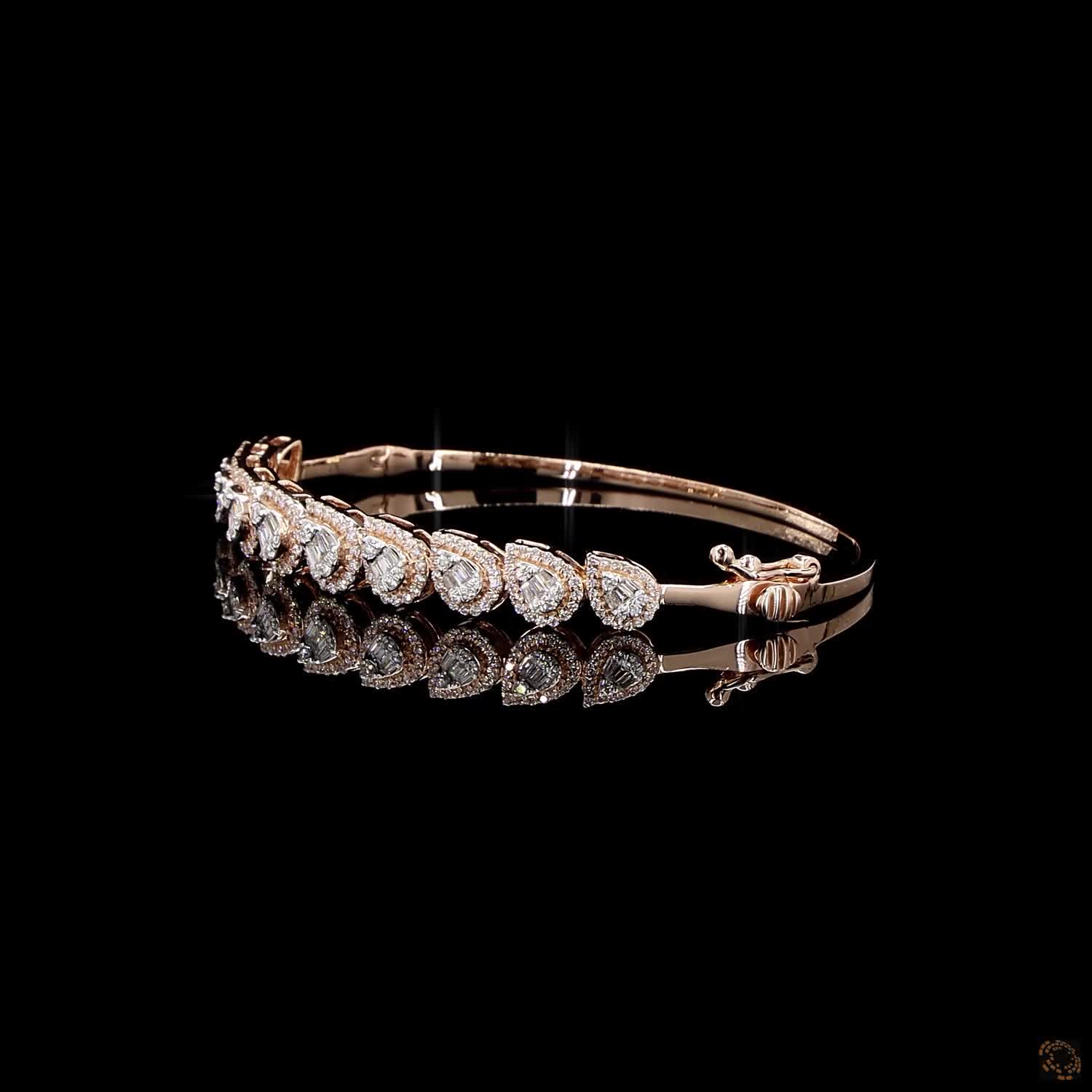 Diamond Bracelet in 18KT Rose Gold