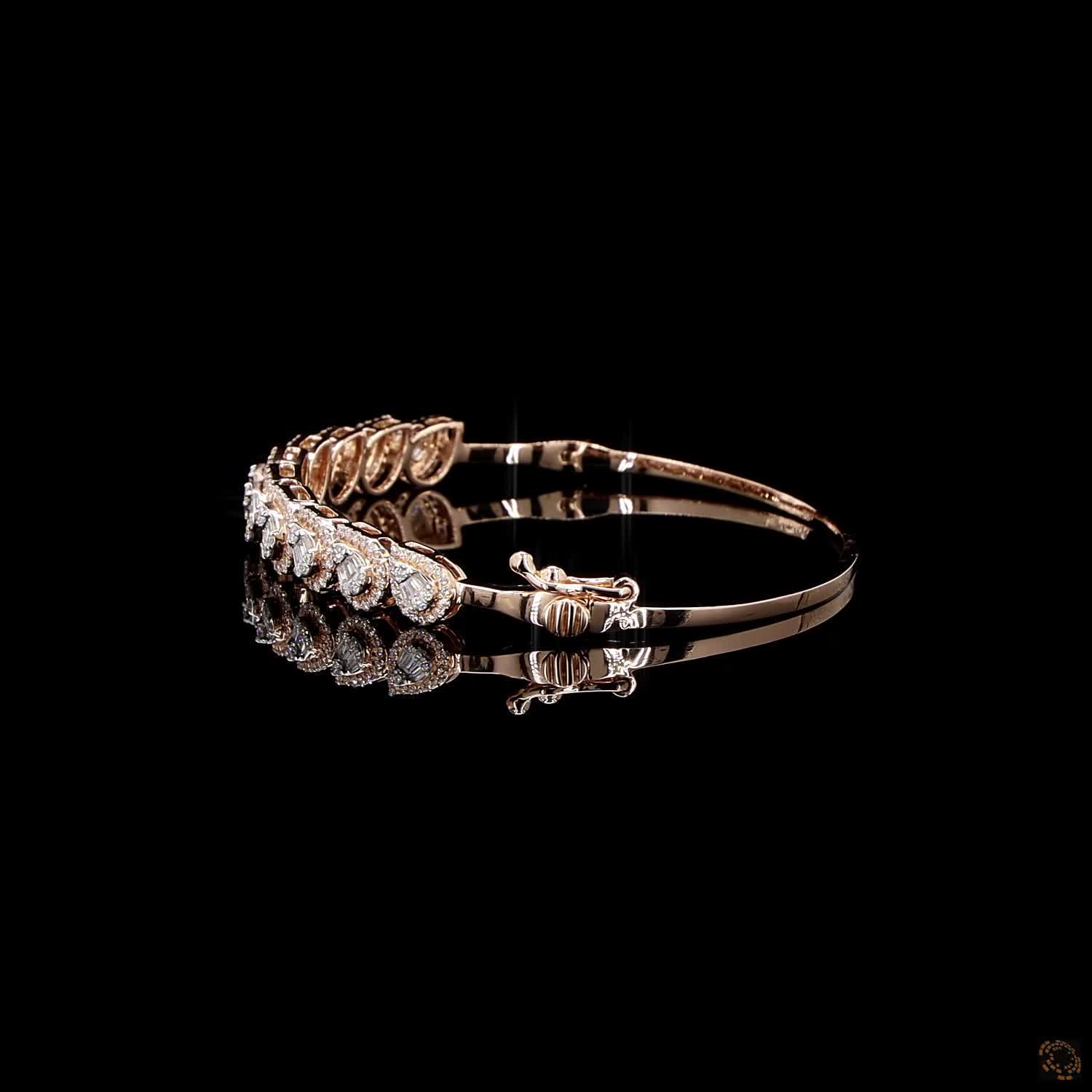 Diamond Bracelet in 18KT Rose Gold