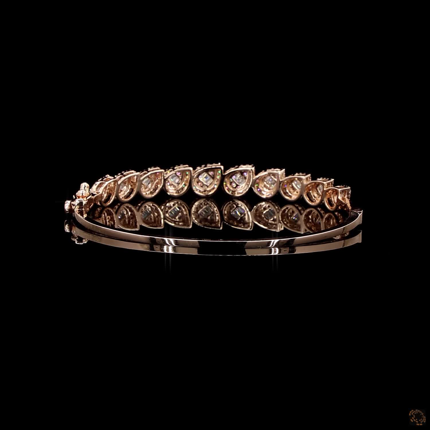 Diamond Bracelet in 18KT Rose Gold