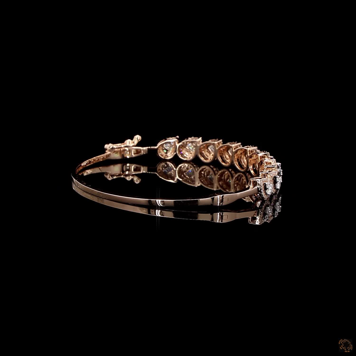 Diamond Bracelet in 18KT Rose Gold