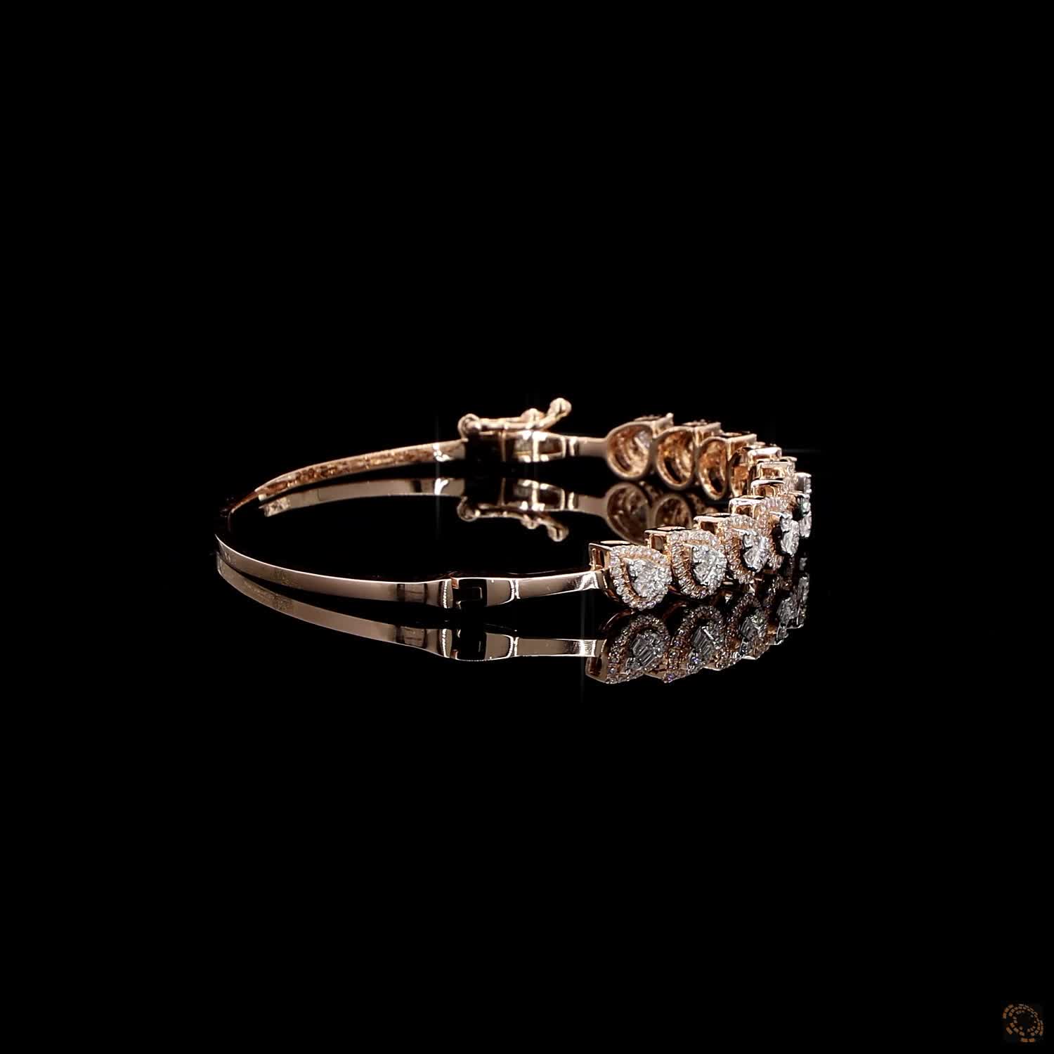 Diamond Bracelet in 18KT Rose Gold