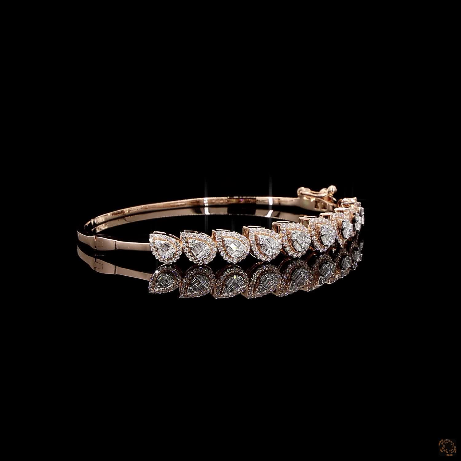 Diamond Bracelet in 18KT Rose Gold