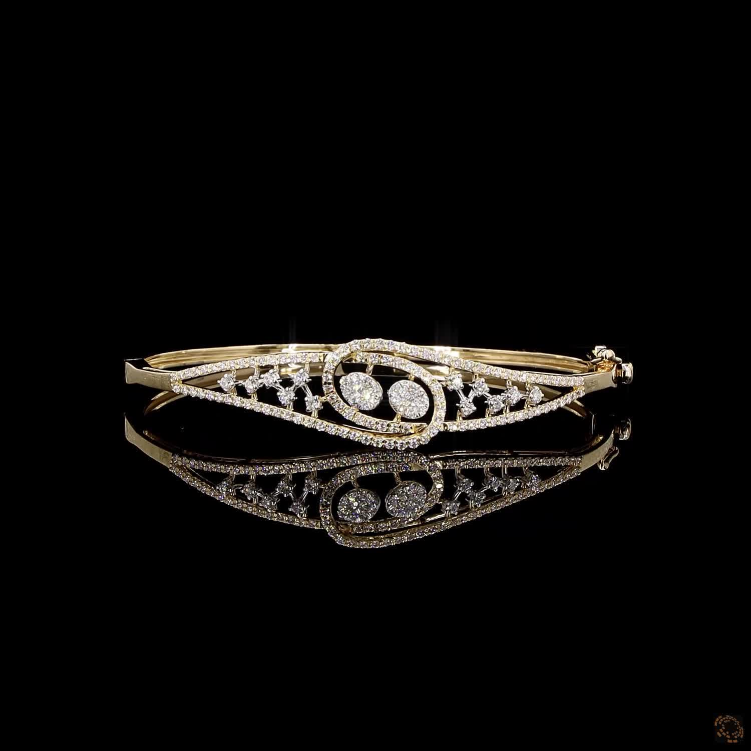 Diamond Bracelet in 18KT Yellow Gold