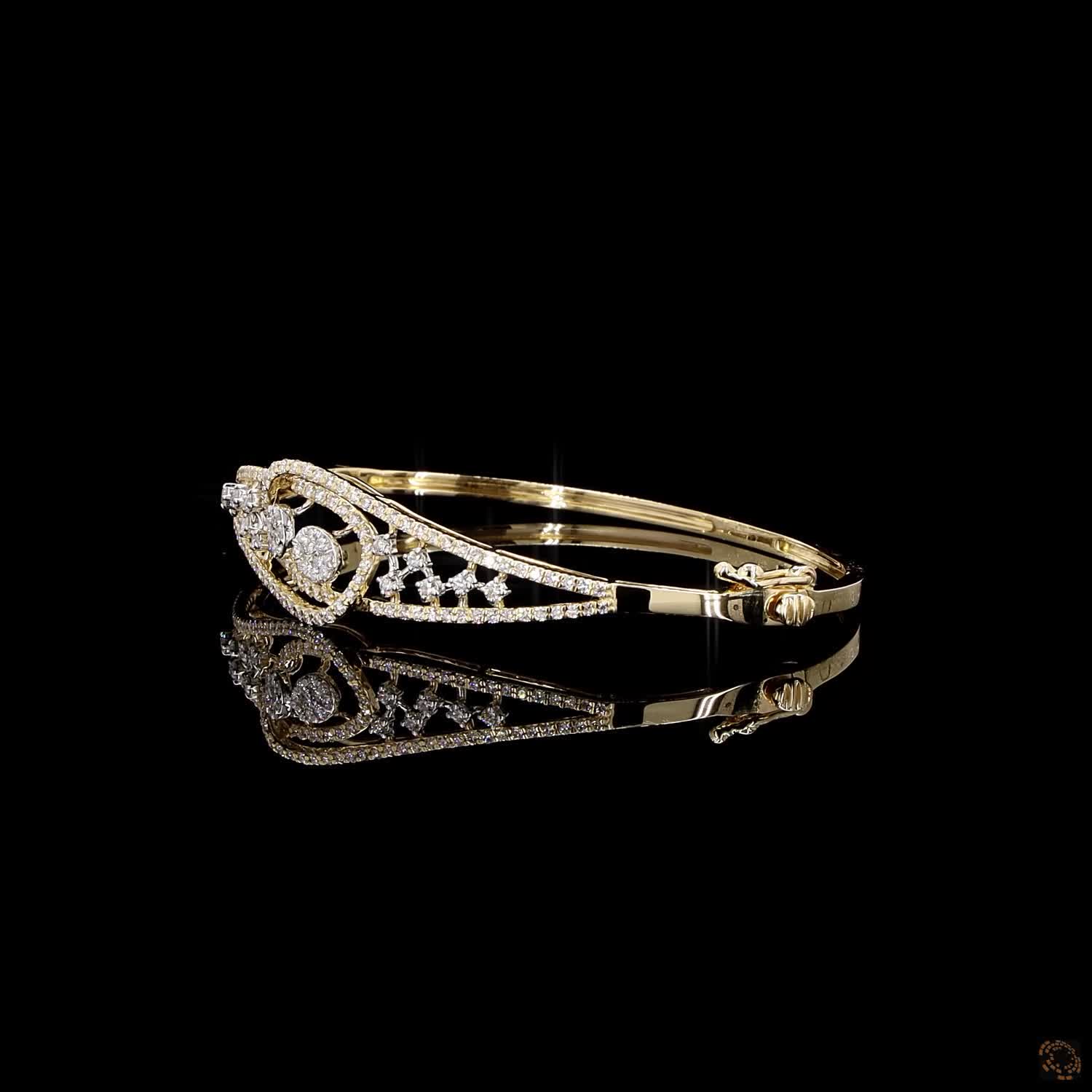 Diamond Bracelet in 18KT Yellow Gold