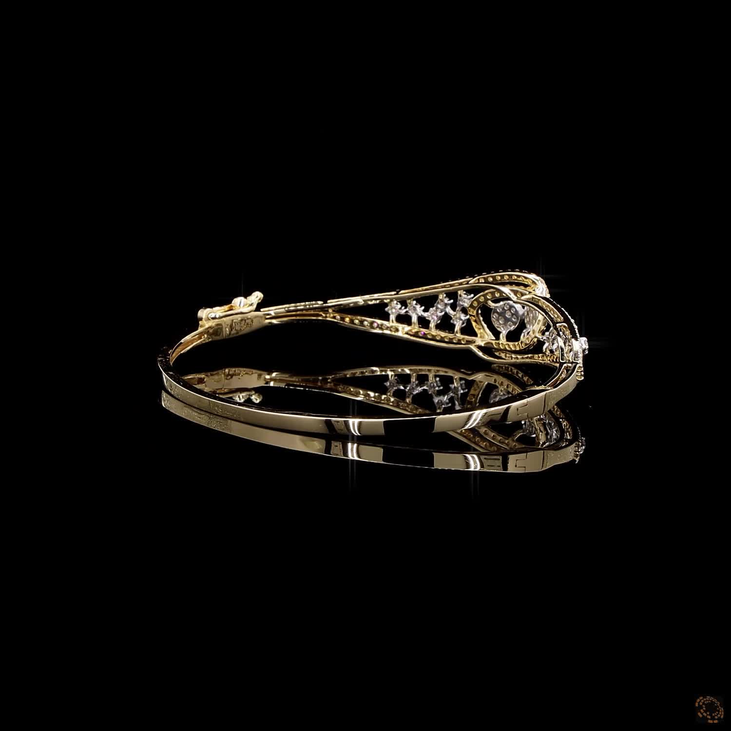 Diamond Bracelet in 18KT Yellow Gold