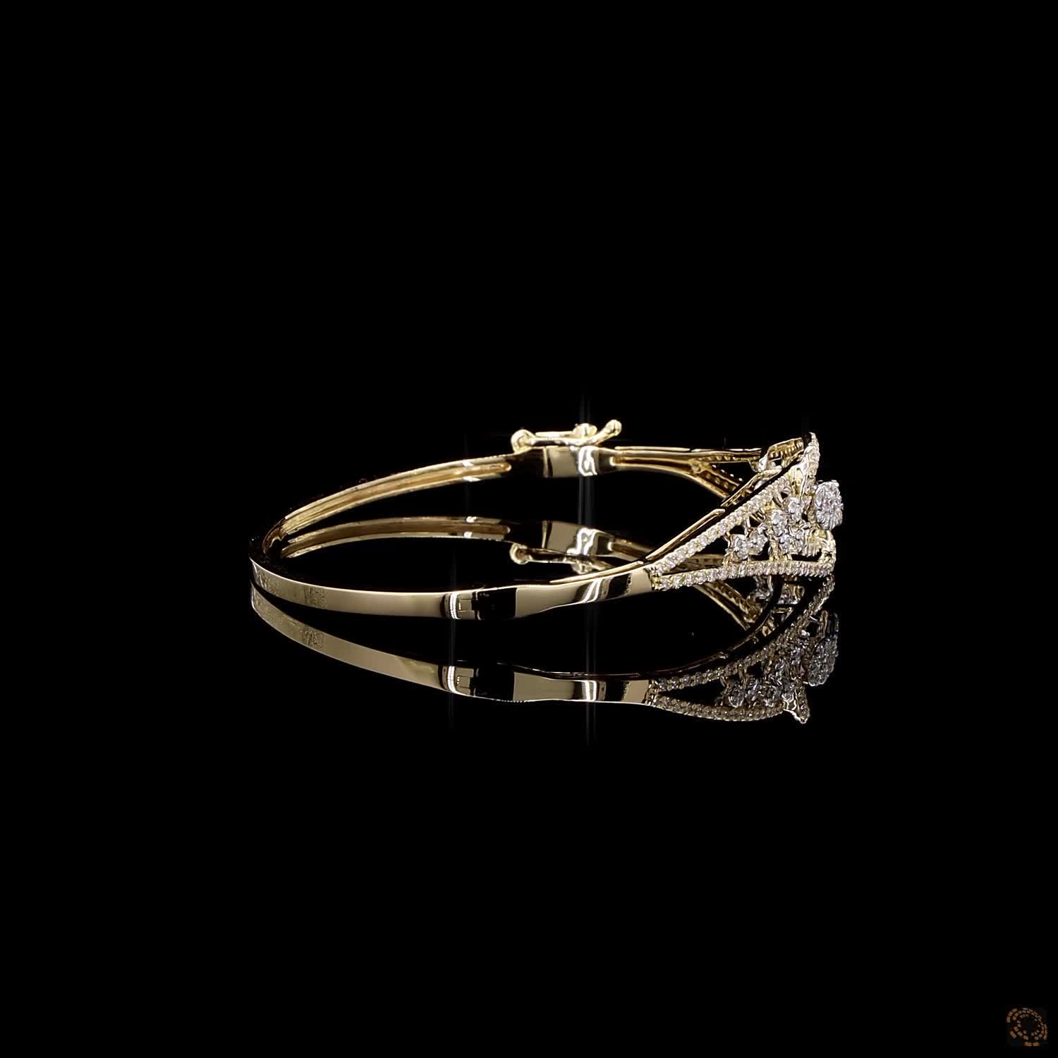 Diamond Bracelet in 18KT Yellow Gold
