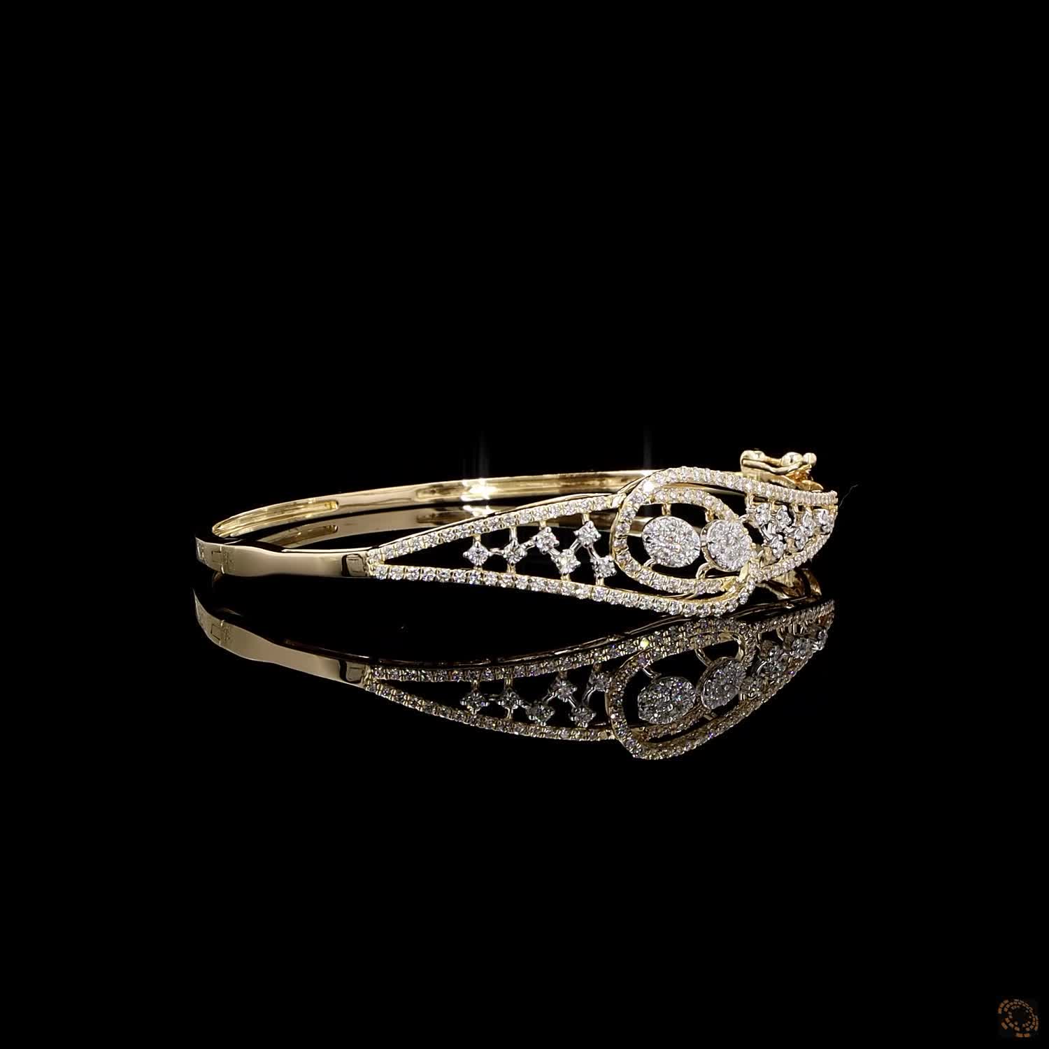 Diamond Bracelet in 18KT Yellow Gold